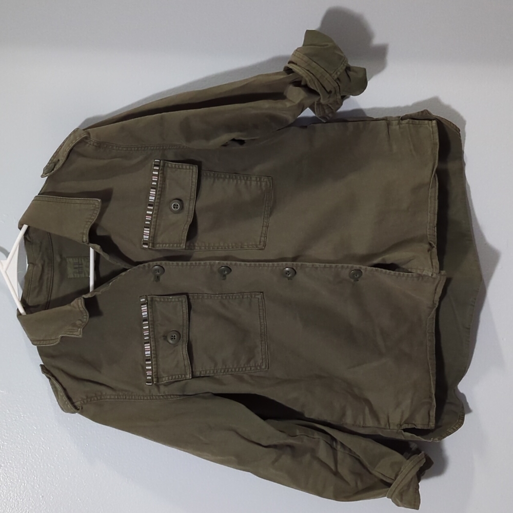 Gap Khaki Jacket with pink detail